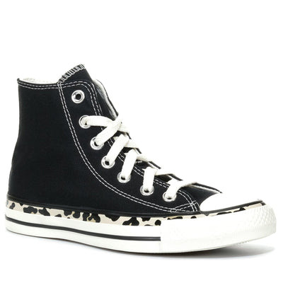 Converse Edged Leopard Print High Top Black/Leopard