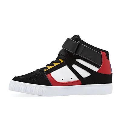 DC Pure High Top Kids Black/White/Red