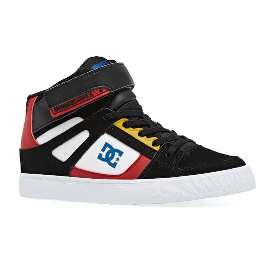 DC Pure High Top Kids Black/White/Red