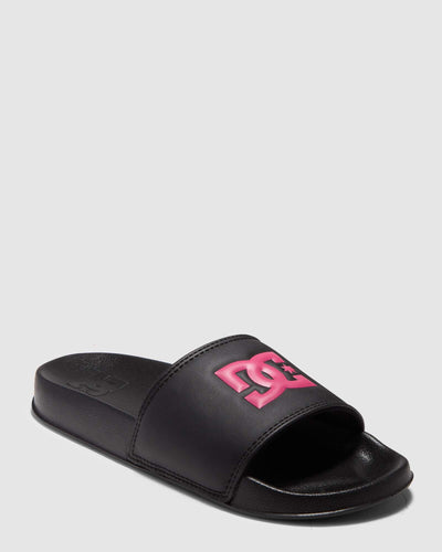 DC Slides Black/Crazy Pink