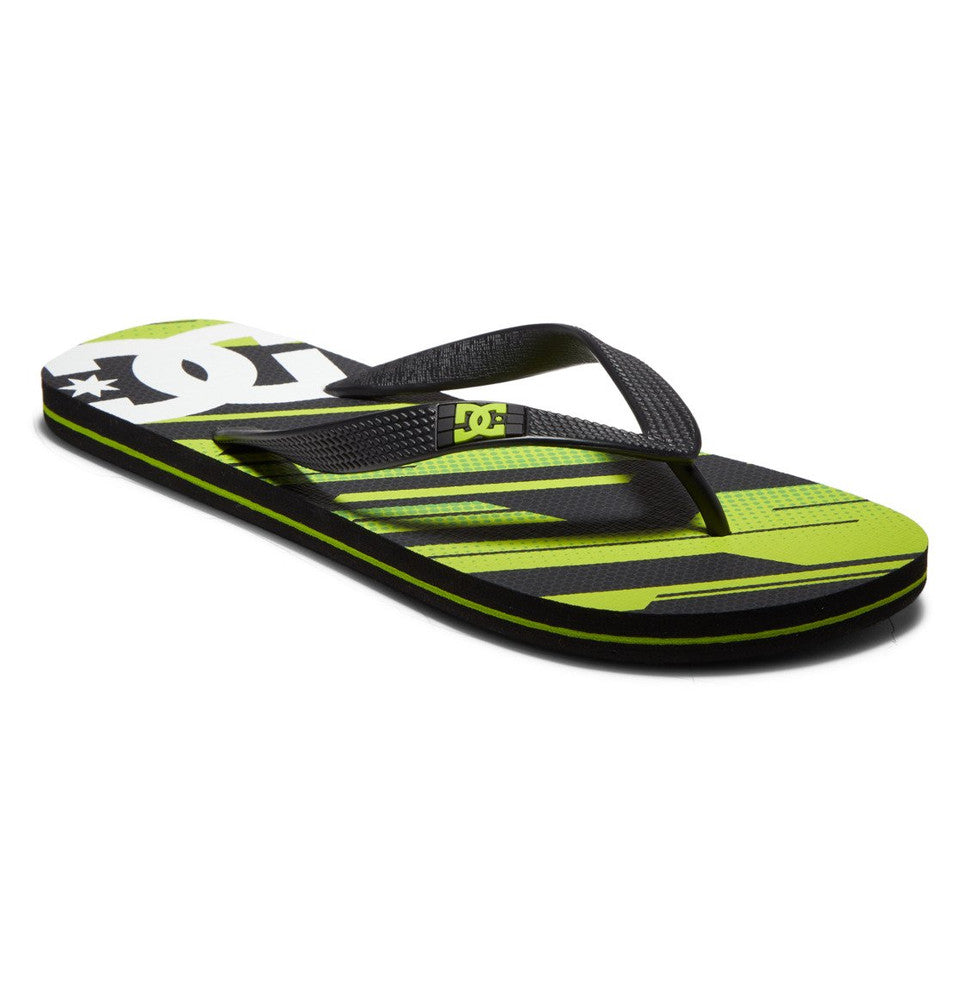 DC Spray Jandal Metallic Green/Black