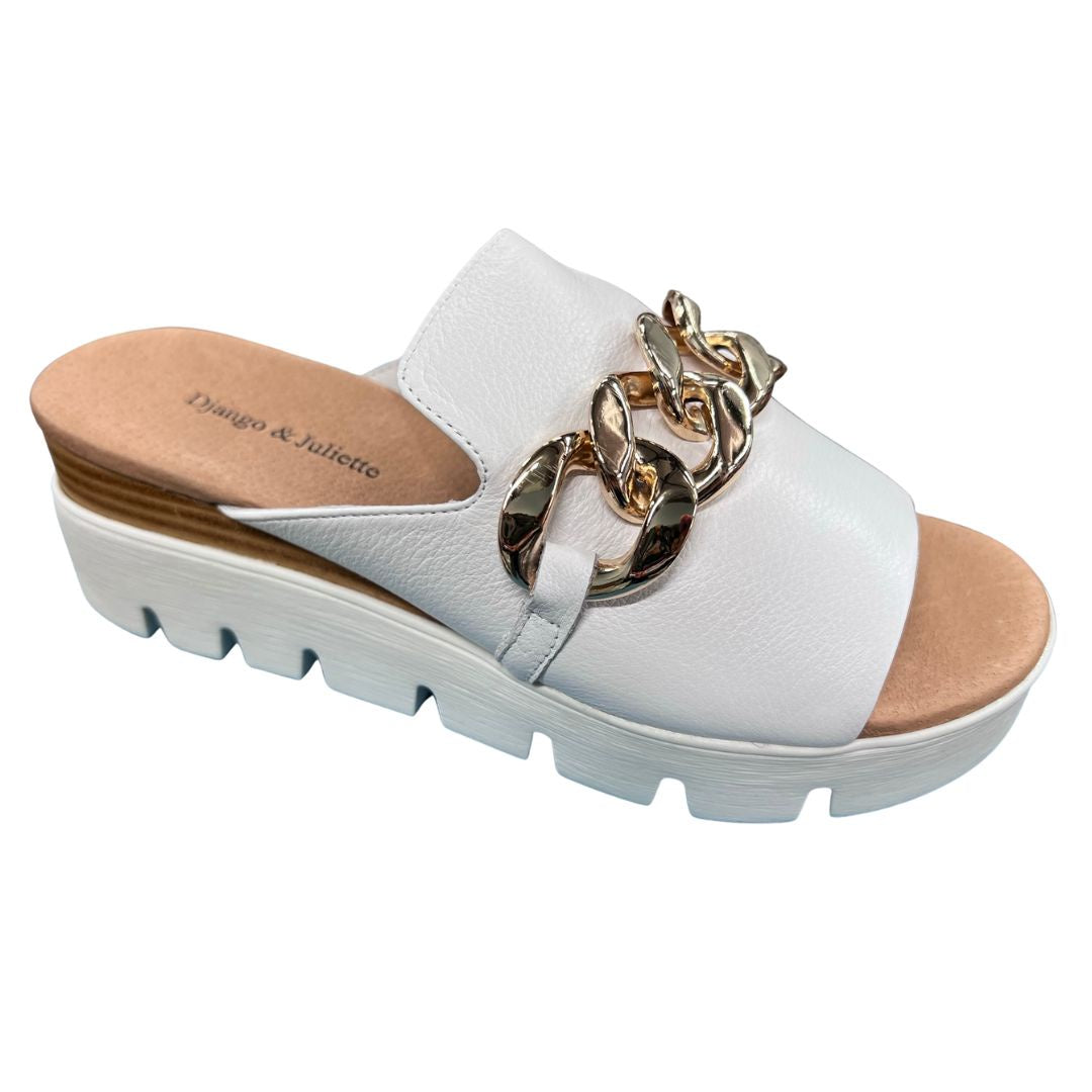 Django & Juliette Rablise White Sandal