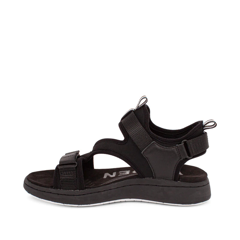 Woden Emilie Black Sandal.