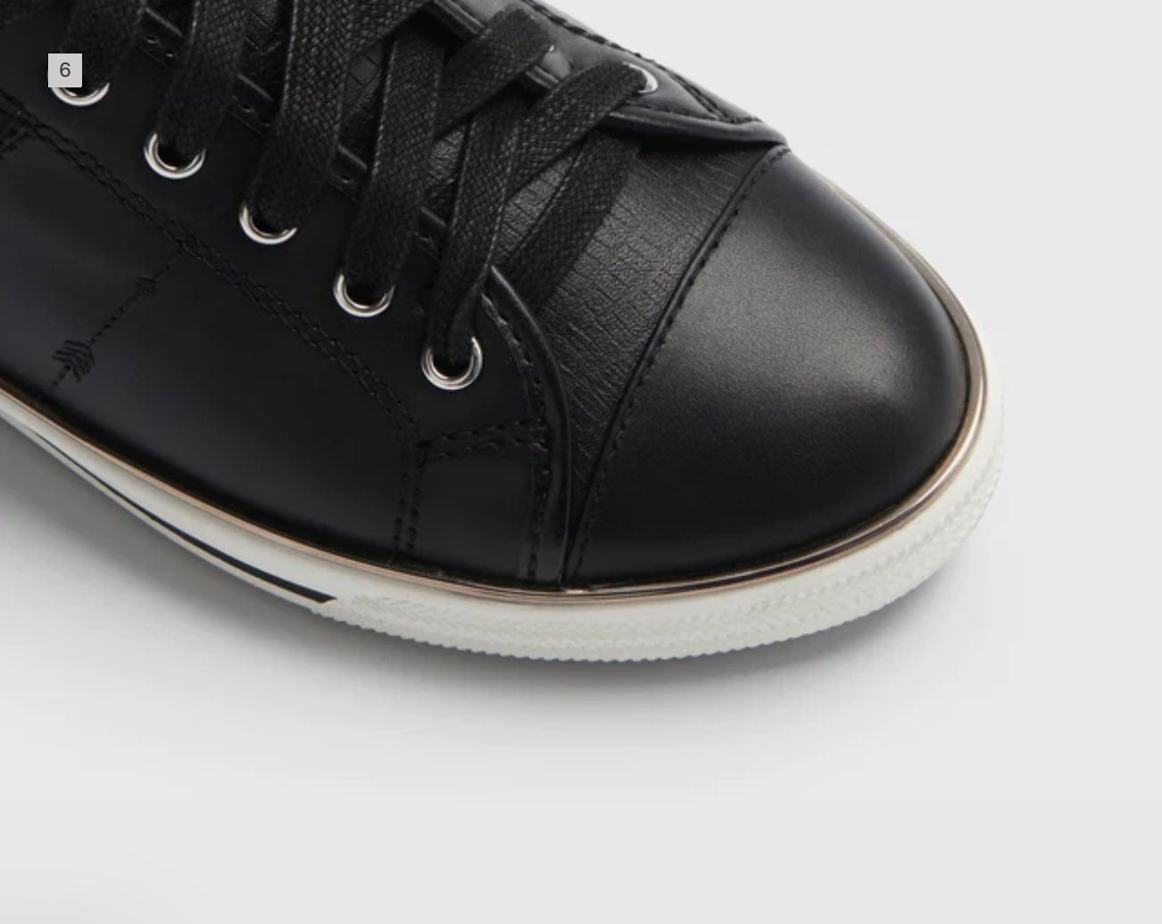 Frankie4 Nat Black/White Leather Sneaker