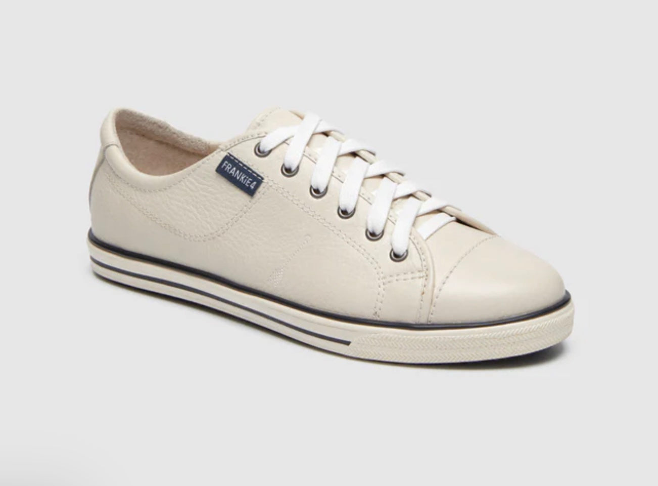 Frankie4 Nat Cream Leather Sneaker