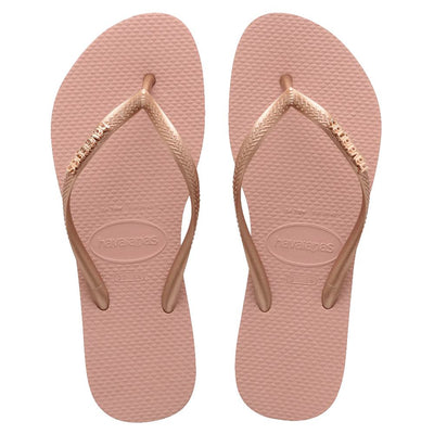 Havaianas Slim Metallic Rose Gold/Rose Nude Jandals Gr8 Gear NZ online