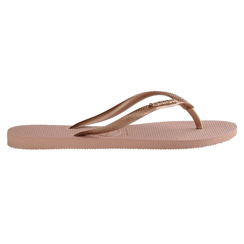 Havaianas Slim Metallic Rose Gold/Rose Nude Jandals Gr8 Gear NZ online