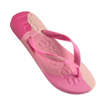 Havaianas Top Logomania in Crystal Rose colour Jandals Gr8 Gear NZ Pair