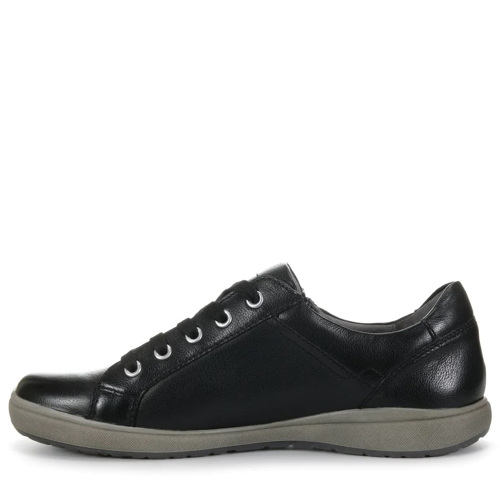 Josef Seibel Caren 12 Black Leather Sneaker