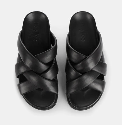 Ivylee Josie Black Leather Slide