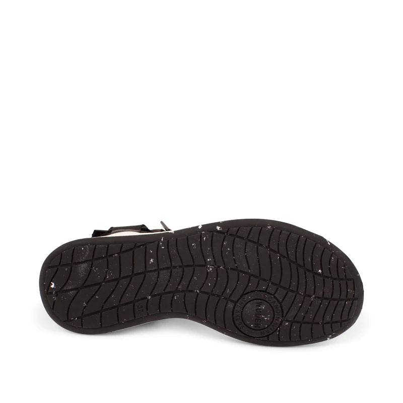 Woden Line Black Sandal