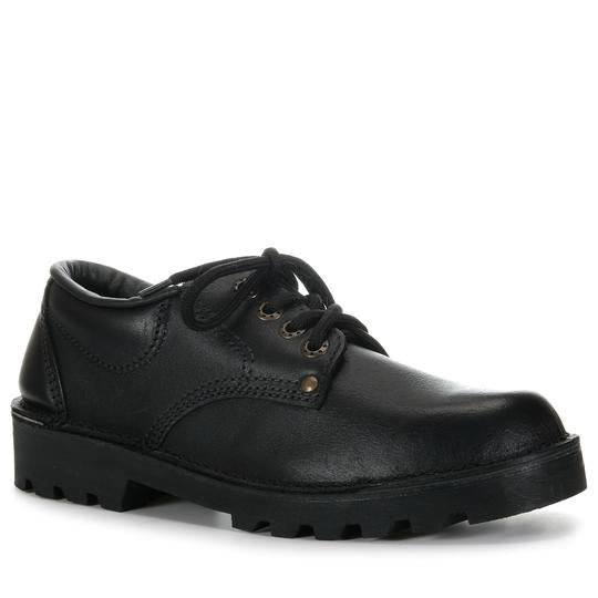Mckinlay Delta Black Leather Lace Up Shoe