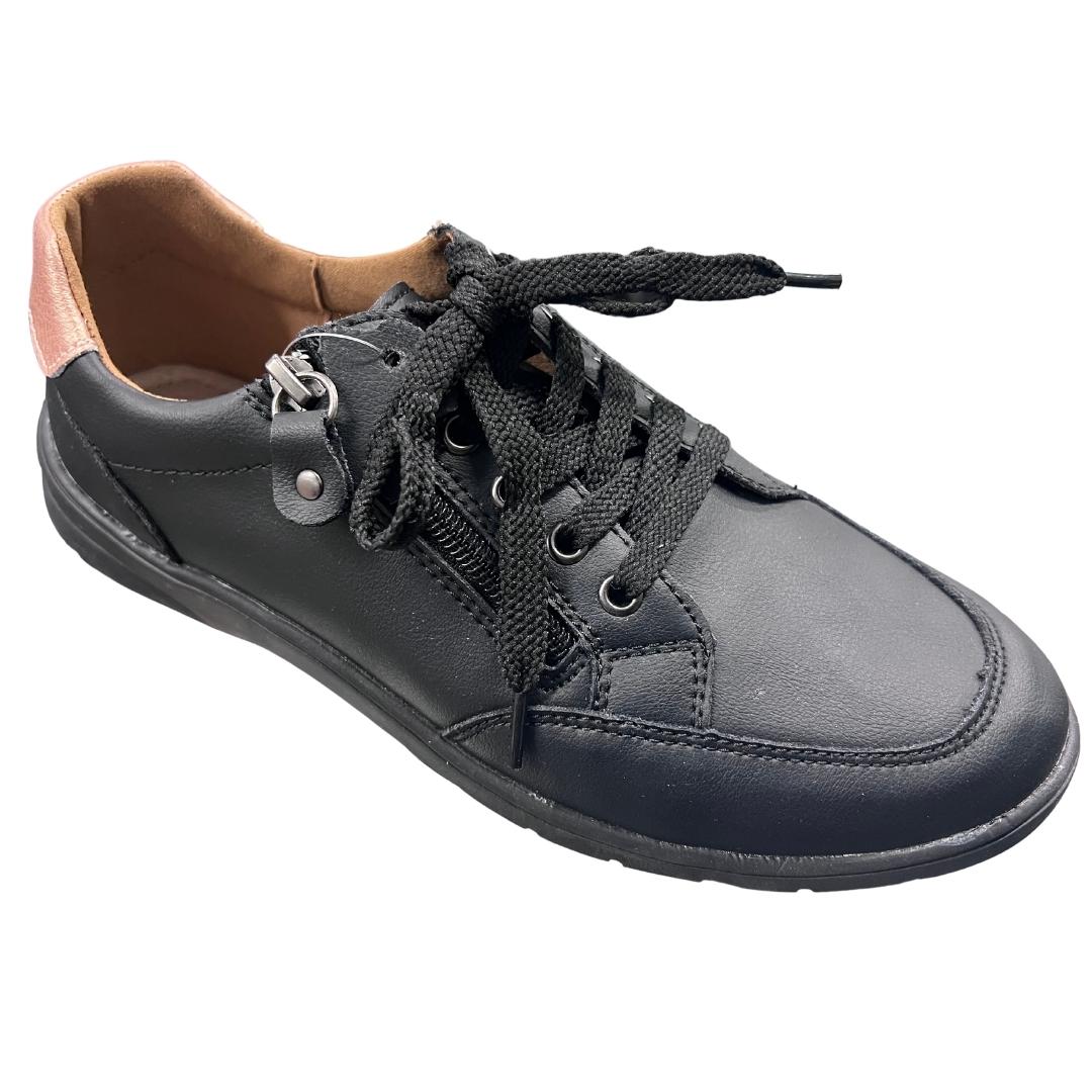 Natuaral Comfort Dulcera Black Leather Sneaker