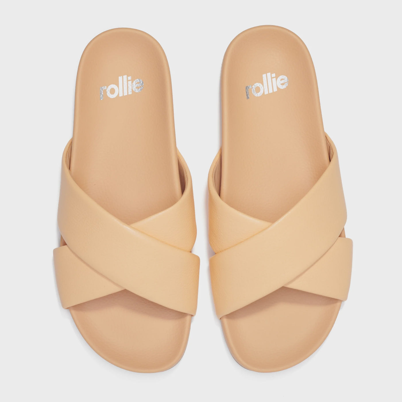 Rollie Tide Cross Peach Leather Slide