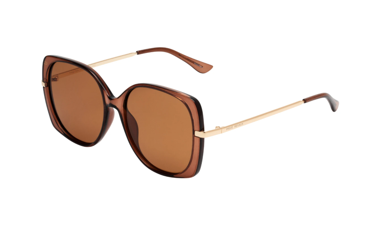 Prive The Vintage Babe Latte Sunglasses