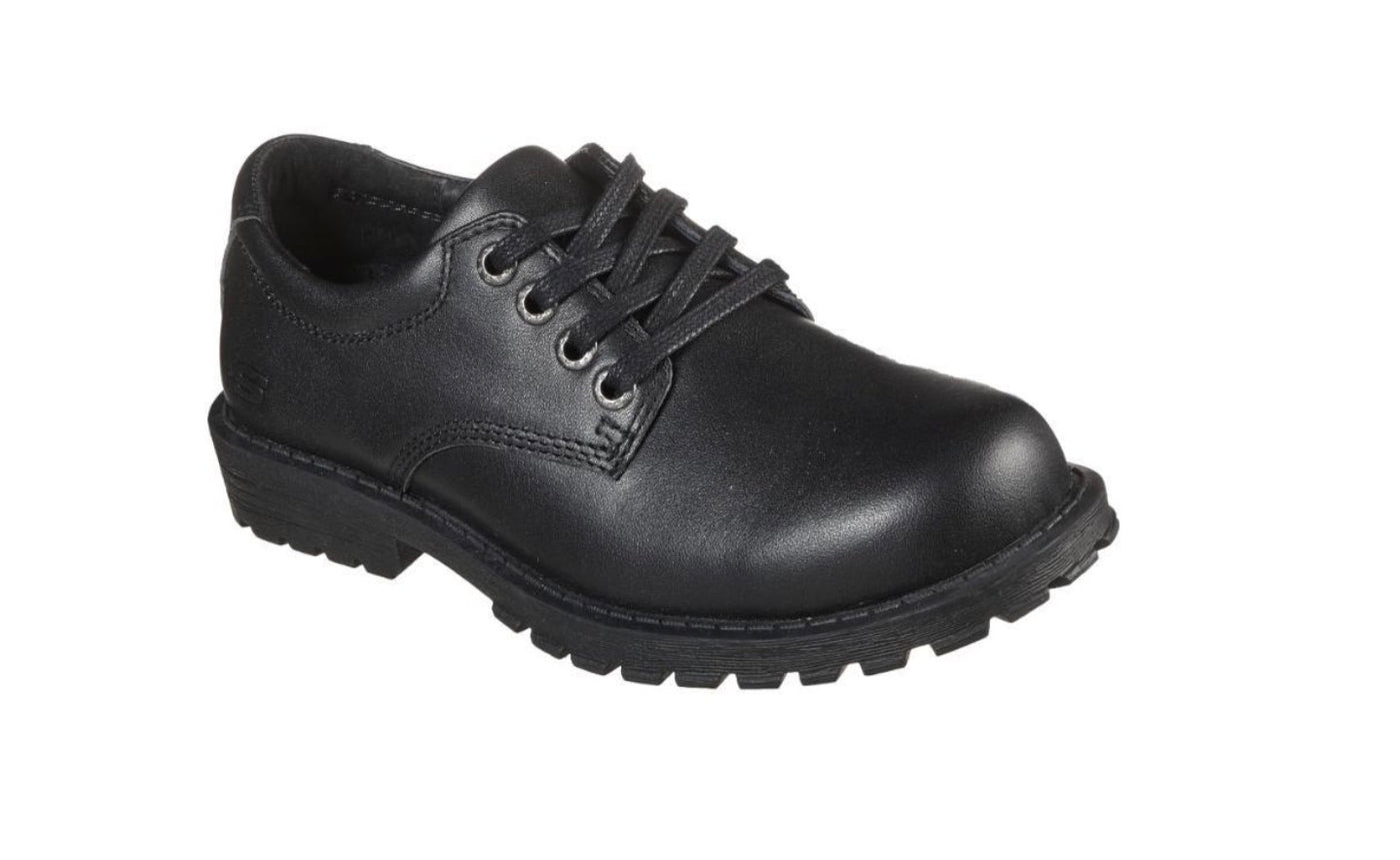Skechers Kids Grommet Black/Black School Shoe