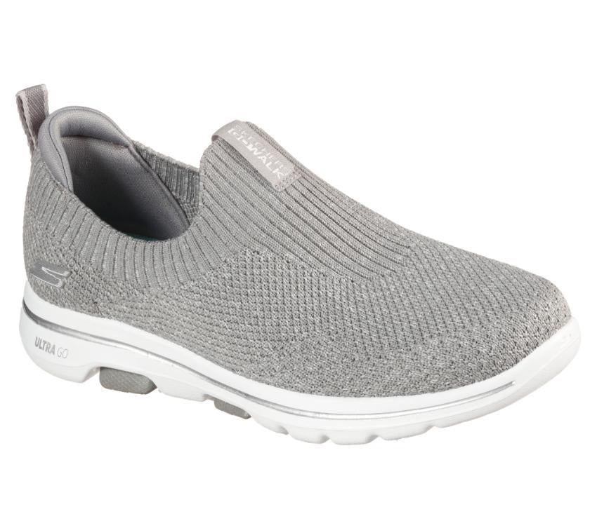 Skechers Womens Go Walk 5 Trendy Grey