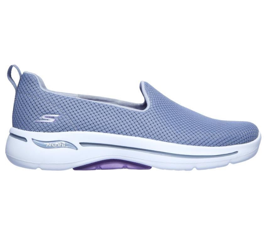 Skechers Womens Go Walk Arch Fit Grateful Grey/Lavender