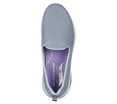 Skechers Womens Go Walk Arch Fit Grateful Grey/Lavender