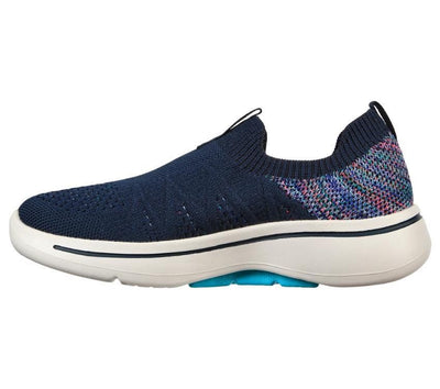 Skechers Womens Go Walk Arch Fit Navy Multi