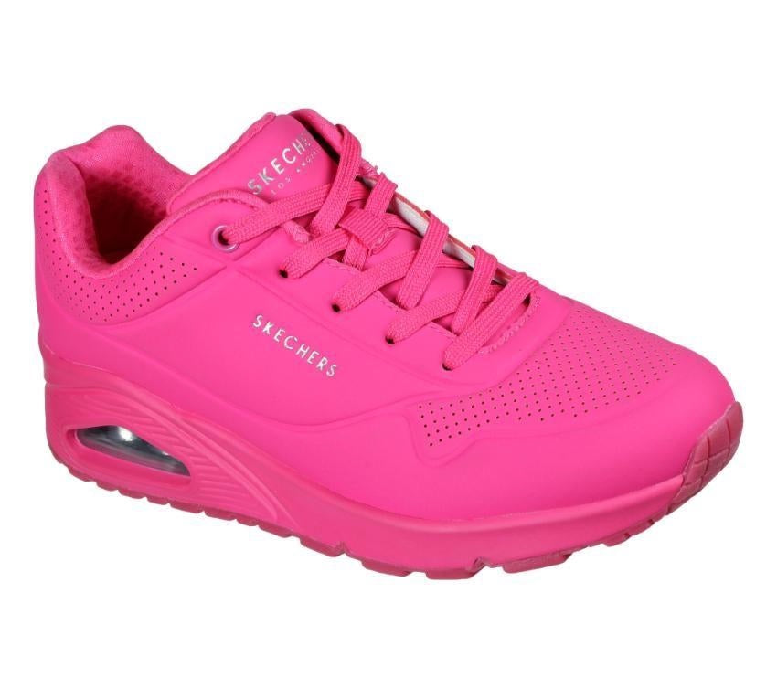 Skechers Womens Uno Neon Shades Nights Neon Pink Gr8 Gear NZ