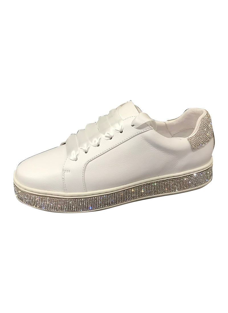 Top End Pluma White Leather Sneaker