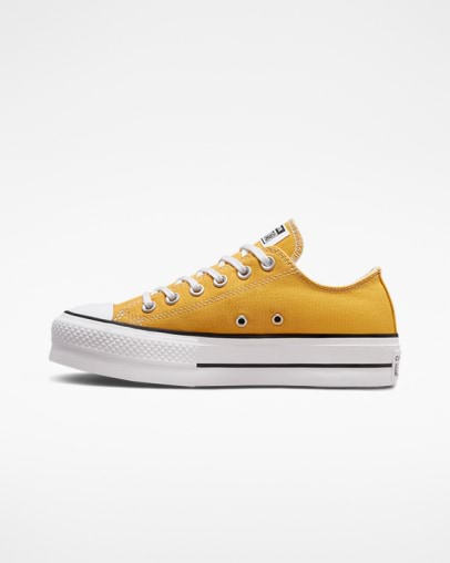 Converse Chuck Taylor Lift Low Platform Yellow/Black/White Gr8 Gear NZ