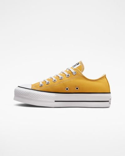 Converse Chuck Taylor Lift Low Platform Yellow/Black/White Gr8 Gear NZ