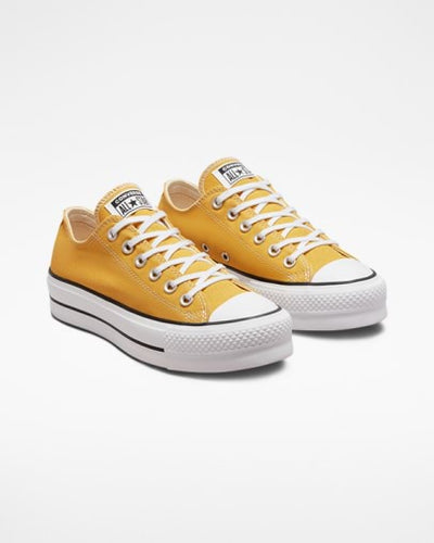 Converse Chuck Taylor Lift Low Platform Yellow/Black/White Gr8 Gear NZ