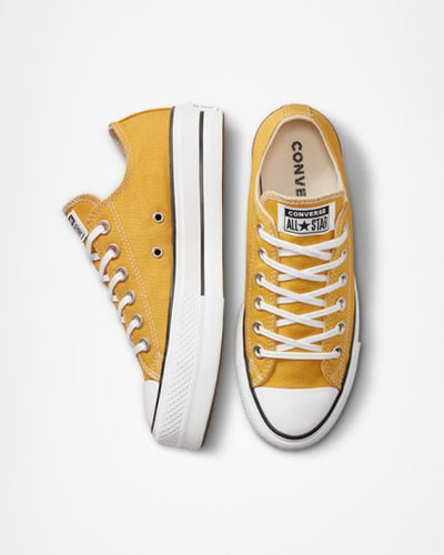 Converse Chuck Taylor Lift Low Platform Yellow/Black/White Gr8 Gear NZ