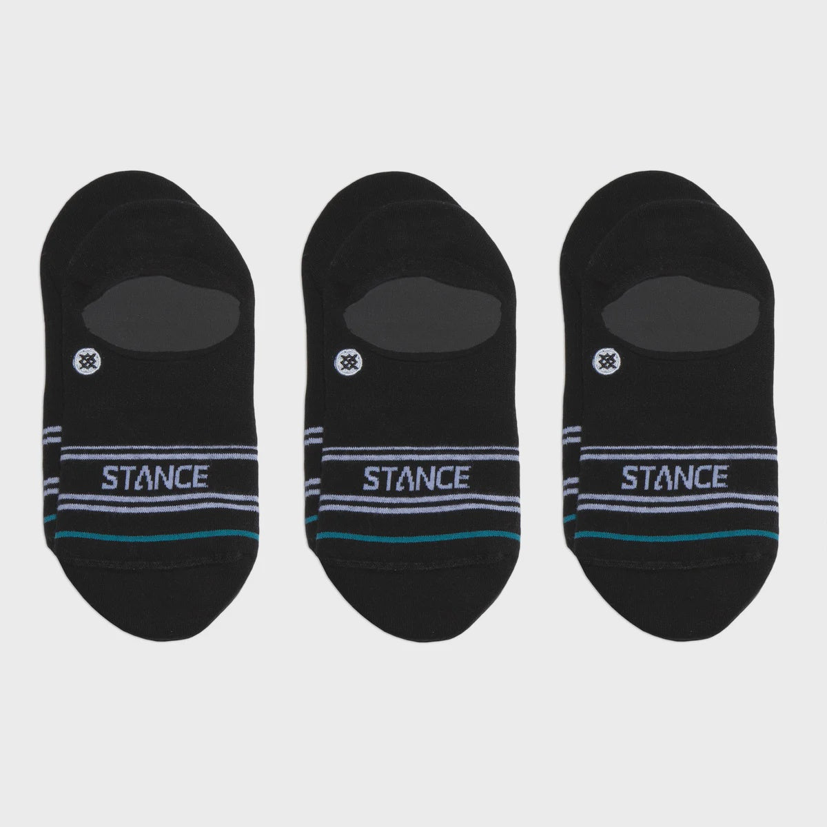 Stance Basic 3 Pack No Show Socks - Black