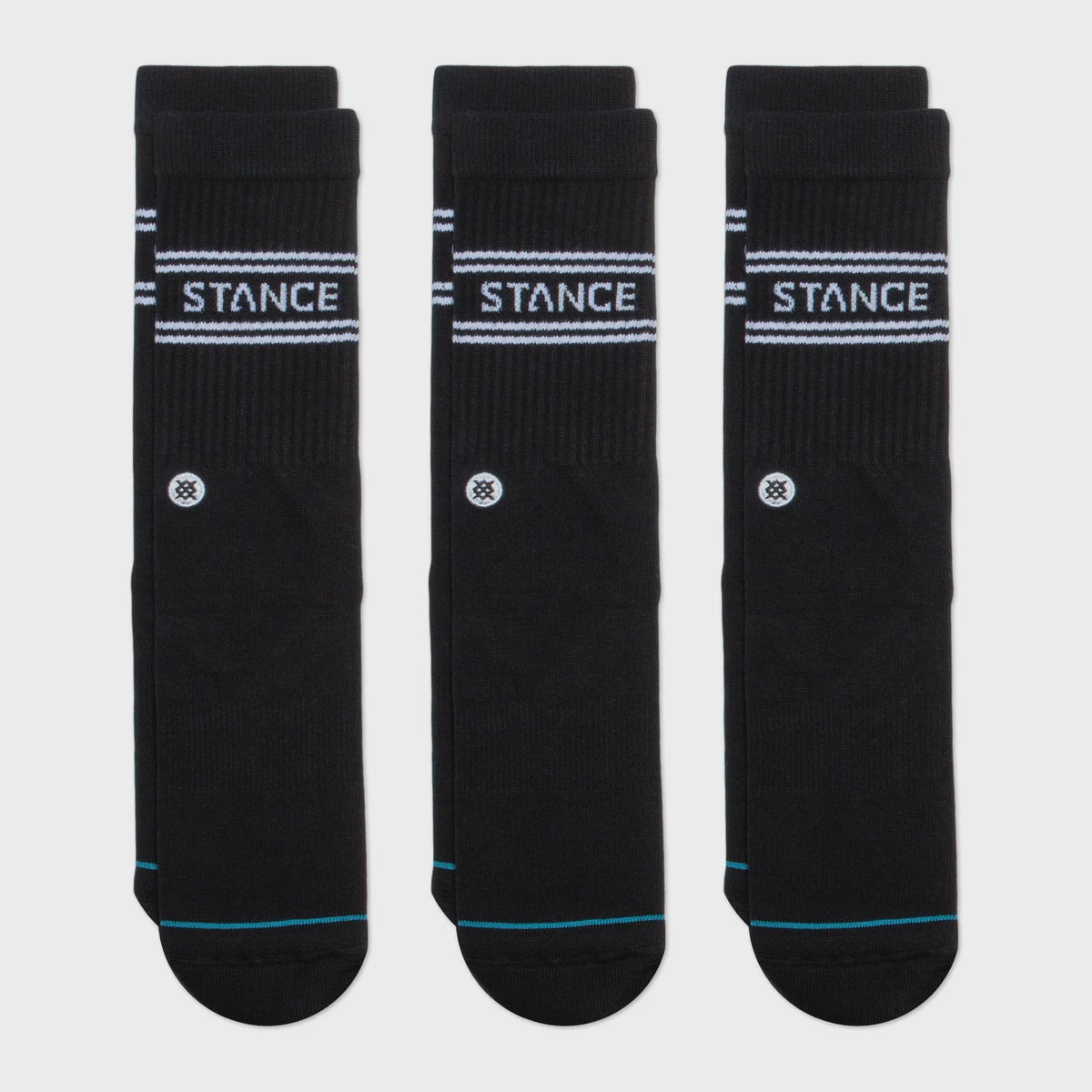 Stance Basic 3 Pack Crew Socks - Black