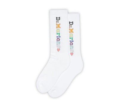 Dr Martens Pride Vertical Socks White S/M