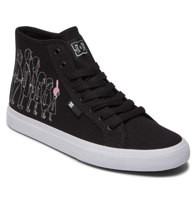 DC Bobs Manual Hi Black/White/Pink