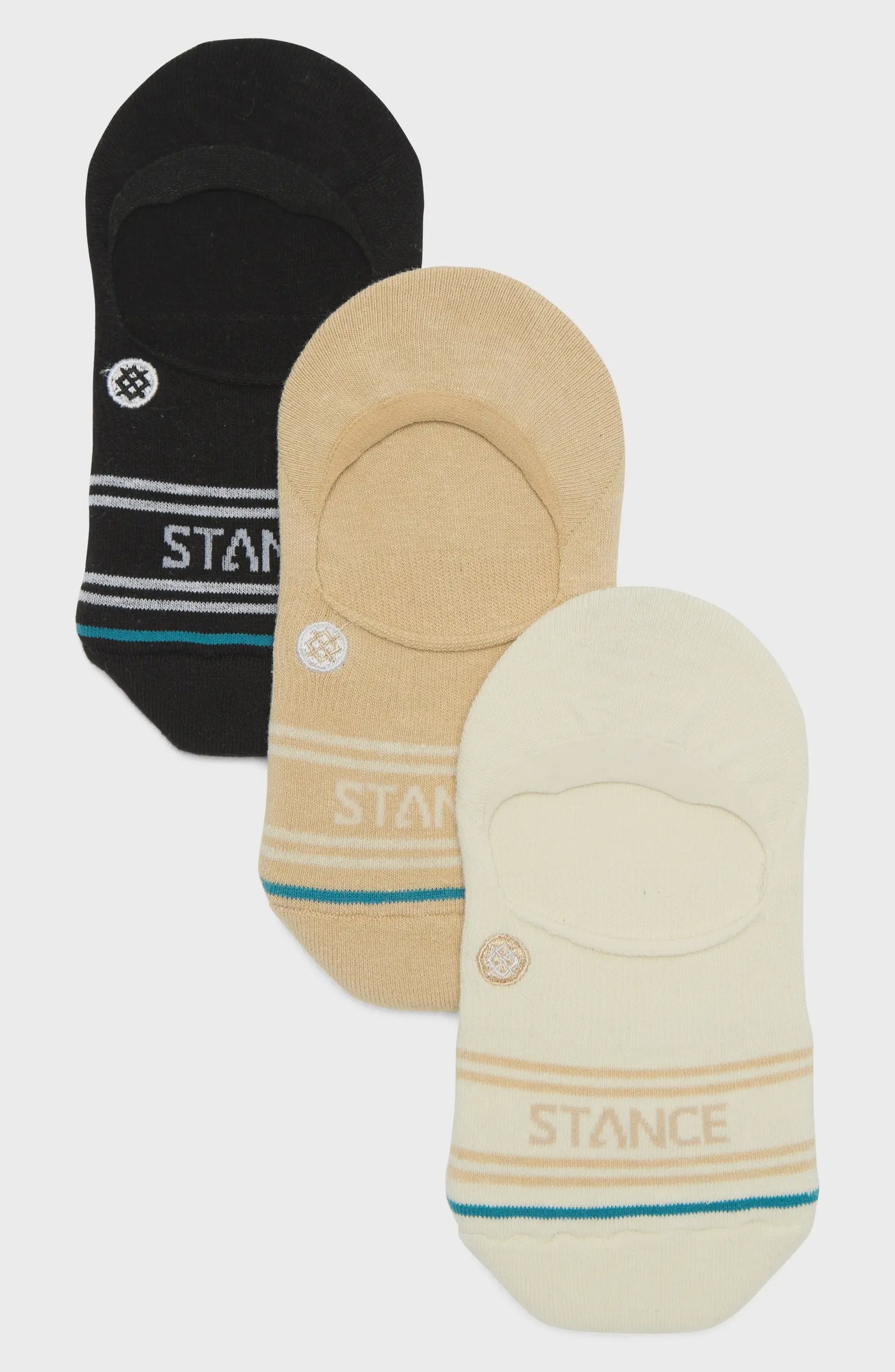 Stance Basic 3 pack No Show Cream socks Gr8 GearNZ