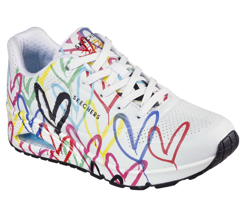 Skechers Uno Woman's Spread The Love White/Multi