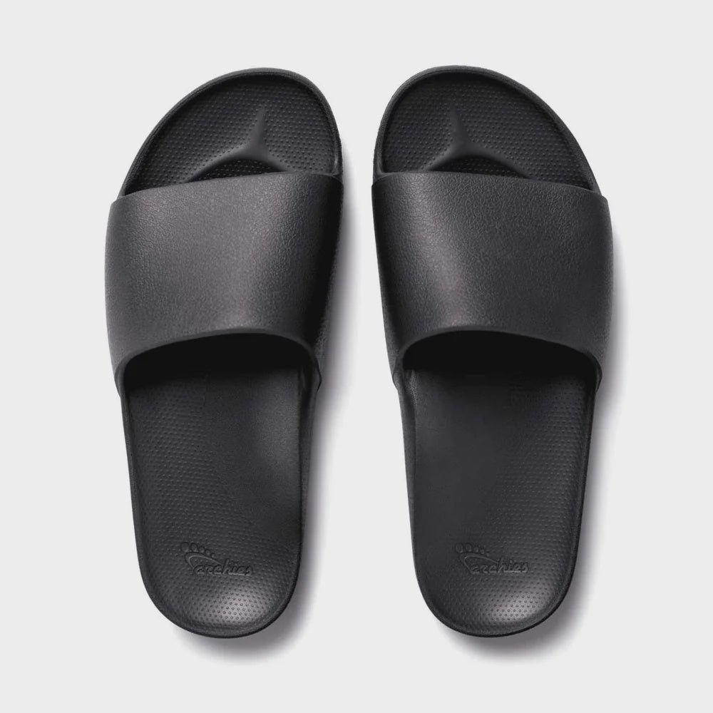 Archies Arch Support Slides Black Gr8 Gear NZ