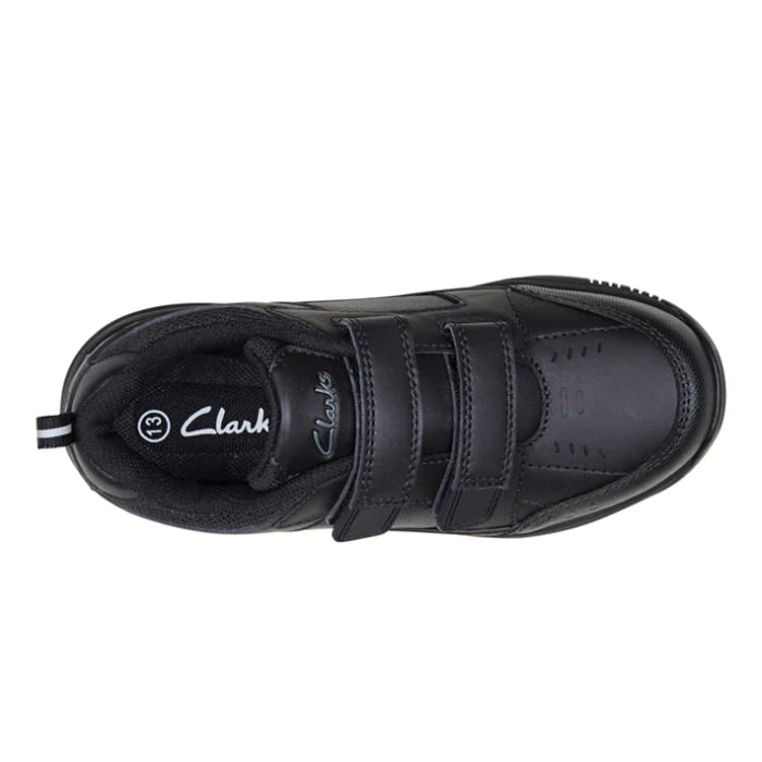 Clarks Advance black leather shoe