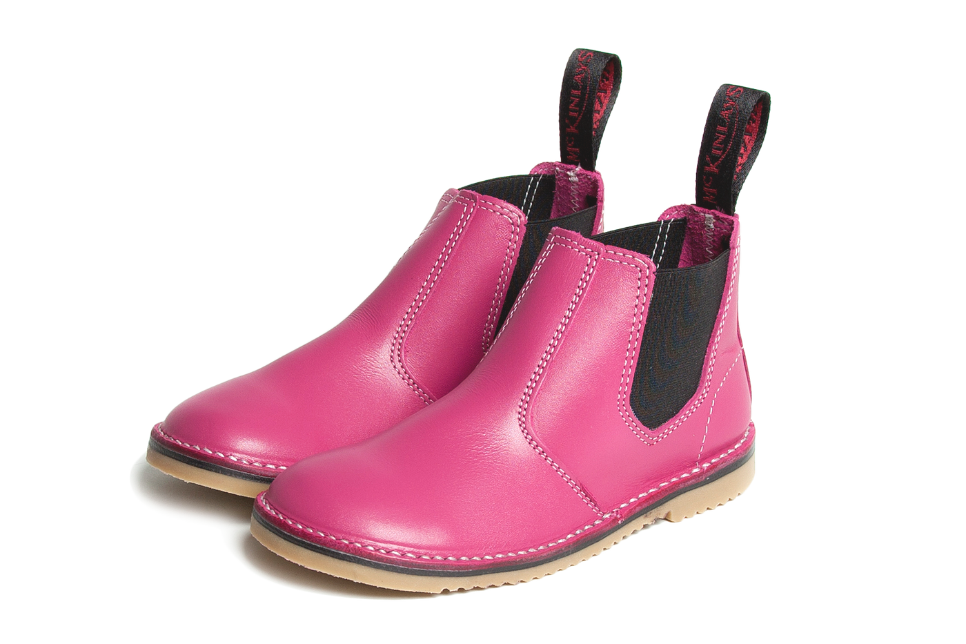 Mckinlay Hunter Jnr Boot Hot Pink Leather