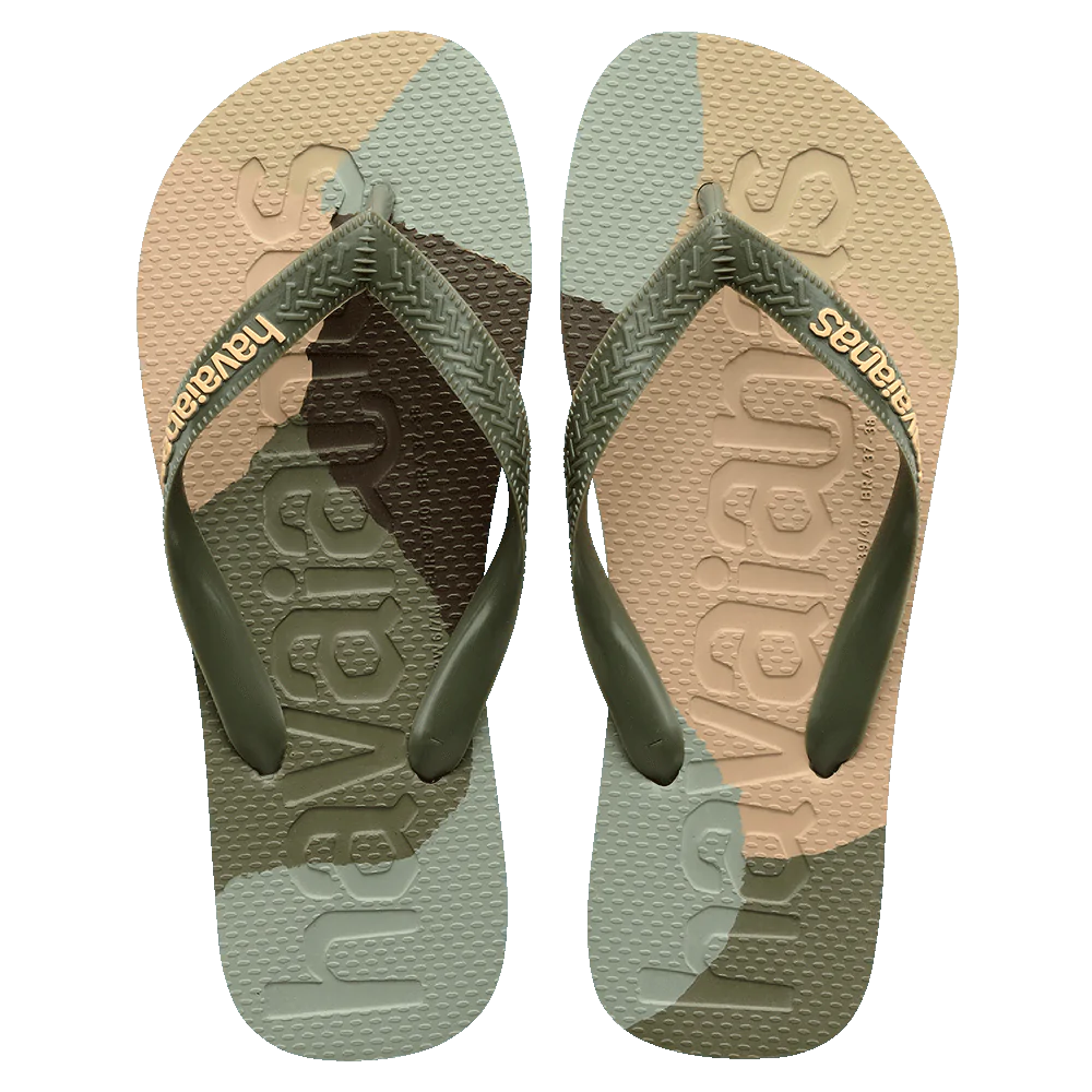 Havaianas To Logomania Green Camo Jandals GR8 Gear NZ