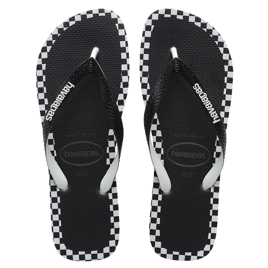 Havaianas Top Checkmate Black Jandal Gr8 Gear NZ