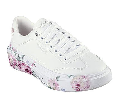 Skechers Cordova Classic White Floral Sneaker Gr8 Gear NZ