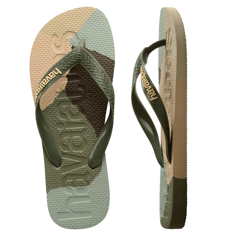 Havaianas To Logomania Green Camo Jandals GR8 Gear NZ