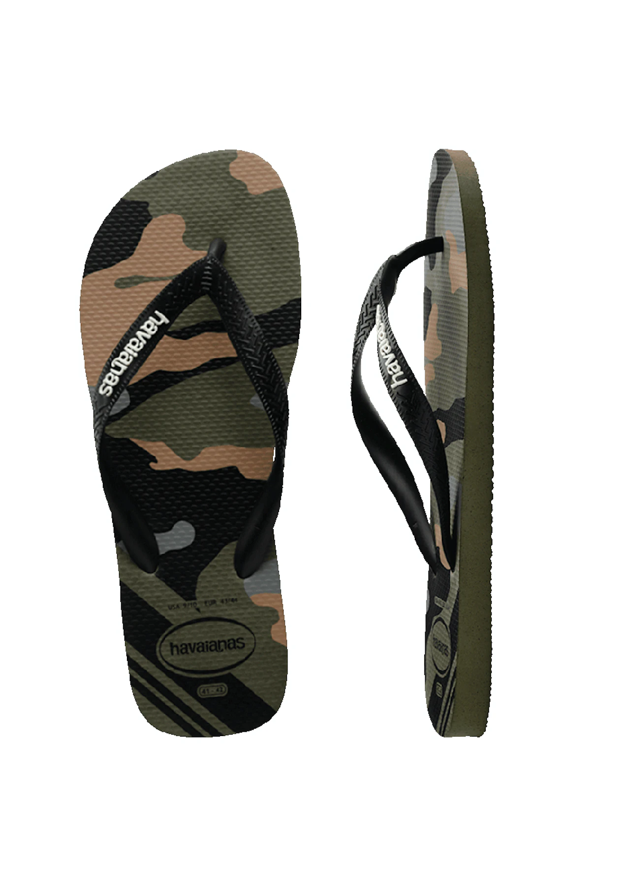 Havaianas Top Camo Green Jandals GR8 Gear