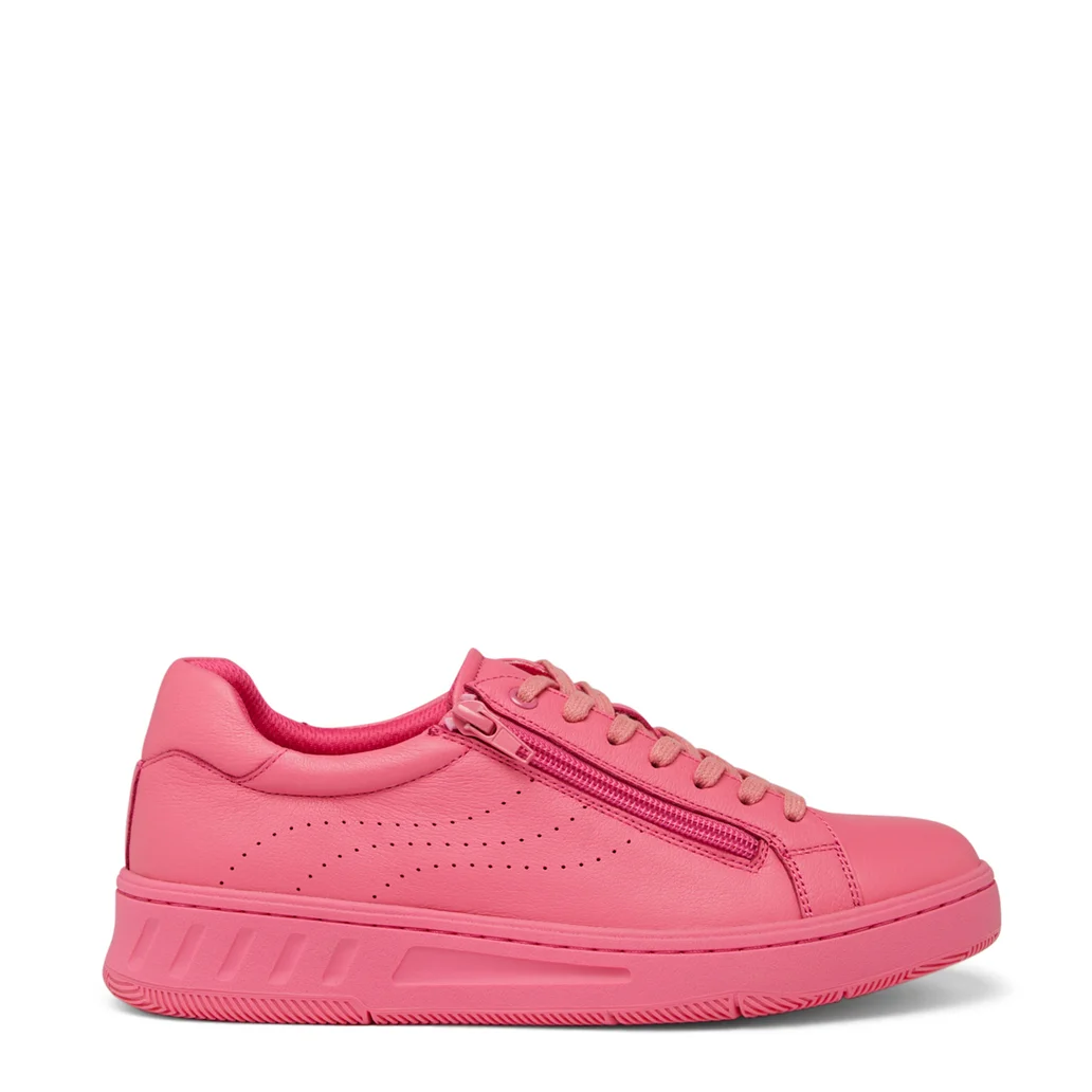 Hush Puppies Spin Leather Sneaker Hot Pink Gr8 Gear NZ