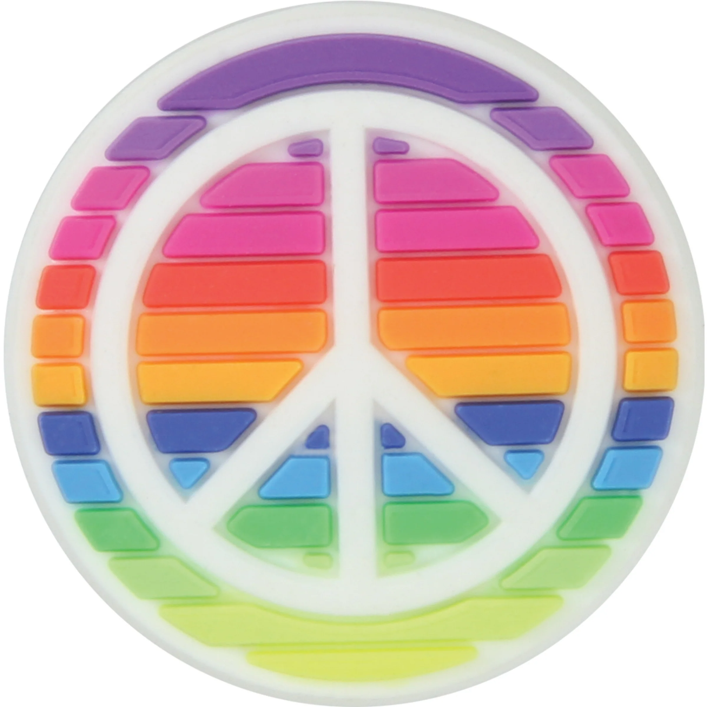 Crocs Jibbitz Rainbow Peace Sign Gr8 Gear NZ