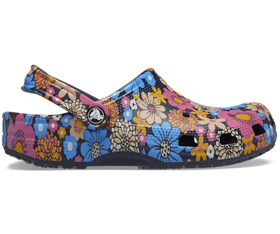 Crocs Classic Retro Floral Clog Navy/Multi Gr8 Gear NZ