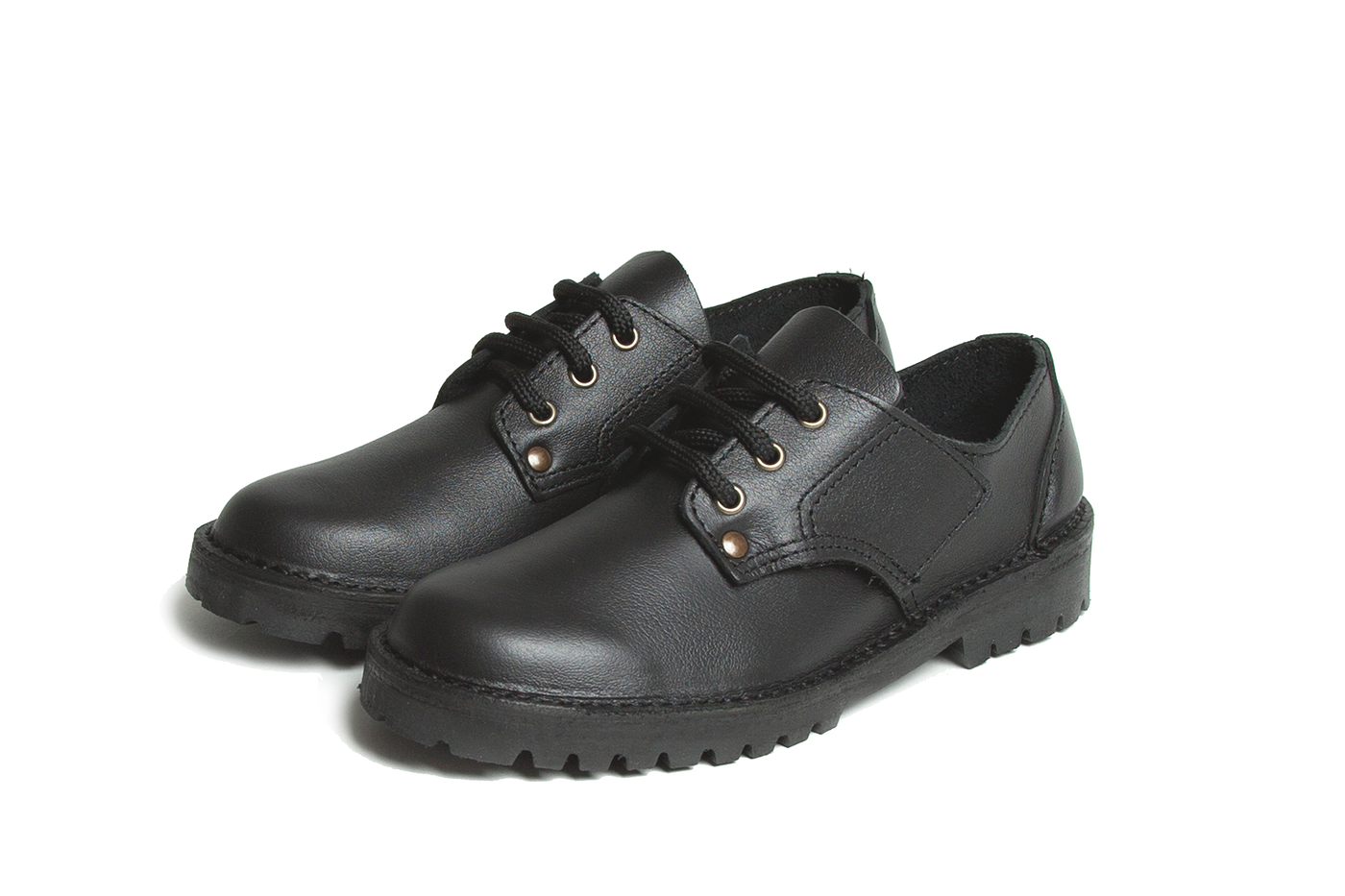 Mckinlay Jack Black Leather Shoe velcro