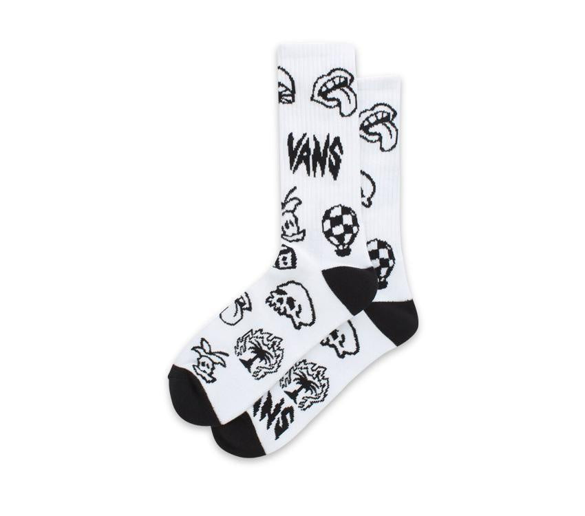 Vans Lost And Found Crew Socks White/Black